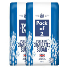 Granulated White Sugar Pure Cane 1kg (Pack of 2) – Everyday Essential – Premium