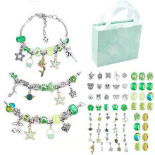 Schmuckset zum Basteln von Armbändern, Geschenkidee für Teenager-Mädchen, DIY-Schmuckset mit Charm-Perlen zum Basteln von Armbändern