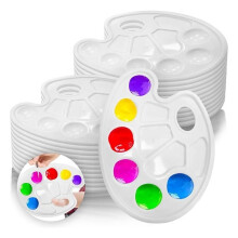 Farbpalette – 24er-Pack Farbpaletten, Farbpaletten-Tablett für Kinder und Erwachsene