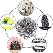 12-mm-Metallösen-Set, 100-teiliges Ösen-Set für Planen, Zelte und Planenreparaturen