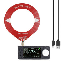 Radio SI4732 0,5-108 MHz LSB USB AM FM Kieszonkowe  Radio 1,9-Calowy Ekran IPS Odbiornik Radiowy Wszystkich Pasm z Anteną Pierścieniową B