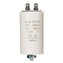 Kapacitor 450V + Earth 14.0uf / 450 v + Aarde
