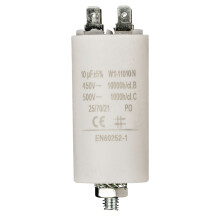 Kapacitor 450V + Earth 10.0uf / 450 v + Aarde