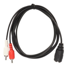 Adapterkabel - TBEST - 5-pins DIN-vrouwelijk naar 2-pins DIN-mannelijk - 1,5 m - OFC-afscherming - Signaalverbetering
