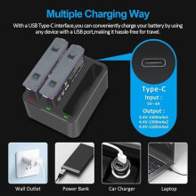 X4 2500mAh batterij (2 stuks) ter vervanging van de Insta360 X4 batterij en X4 oplader. Compatibel met de Triple Fast Charging Station
