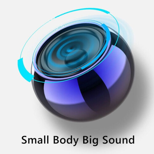 Draagbare Bluetooth 5.0-luidspreker, kleine draadloze stereo-subwoofer, TWS met microfoon 2
