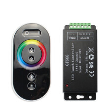 GT666 DC12-24V 6Ax3Channel RBG Dotykowy Kontroler LED do OśWietlenia TaśMowego 5050 RGB