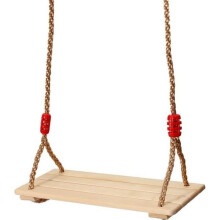 Schommel - Houten zitting - 40x16x1,2 cm - Draagvermogen 120 kg - Verstelbaar touw 110-230 cm