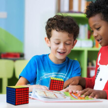 Professionele zwarte 7x7 speedcube, snelle 7x7x7 speedcube, ideaal speedcube-cadeau voor jongens en mannen