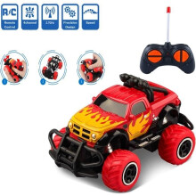 Op afstand bestuurbare speelgoedauto - Speelgoed - Rood - Schokbestendig - Voor jongens van 3-5 jaar - Buiten