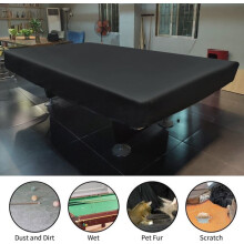 Een pooltafelhoes van 2,4 meter (8 voet) gemaakt van water- en stofbestendig polyester voor buitengebruik.
