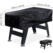 Waterdichte hoes voor tafelvoetbaltafel, hoes voor opvouwbare voetbaltafel, stofwerende hoes, beschermende meubelhoes