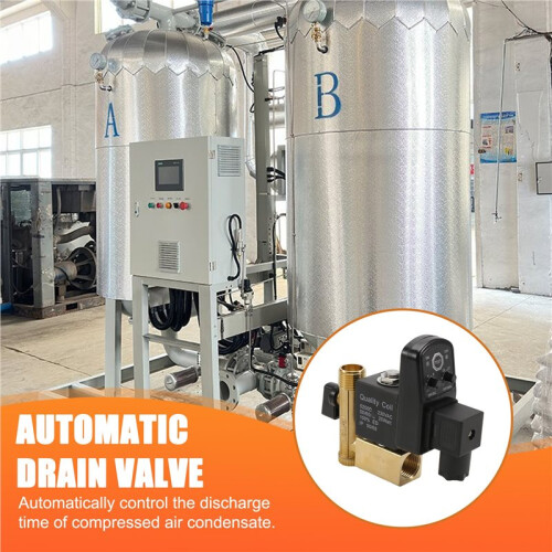 High Quality Compressor Auto Condensate Drain Digital Timer Valve Solenoid AC220V 1