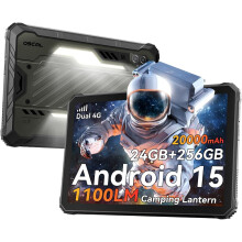 (Black) OSCAL Spider 10 Rugged Tablet, 20000mAh,11"Inch, Android 15, 24(8+16)GB 256GB