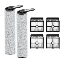 6PCS Roller Brush Hepa Filter Set for Lubluelu BVC-T8A Wet Dry Vacuum Cleaner Vacuum Main Brush Filter Replacement Parts