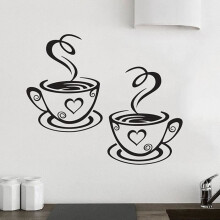 Zelfklevende stickers - NEUFU - Wanddecoratie - Vinyl - Zwart - Keuken