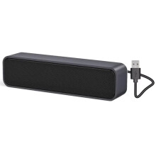 Draagbare 3D Stereo USB Speaker Aangedreven met Dubbele Speaker Ingebouwde Decodering Geluidskaart voor Desktop PC Laptop Kassier