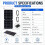 5W 5V Monocrystalline Solar Panel, Waterproof with USB for Outdoor Mobile Charging 5