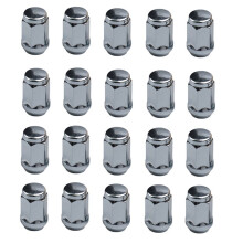 20pcs Lug Nuts 1/2-20, 1.38inch Tall, 3/4inch Hex Closed End Wheel Lug Nuts for Car Wheel