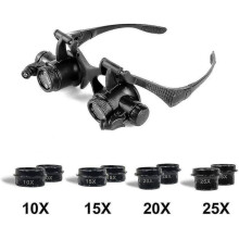 Vergroting van 10x, 15x, 20x of 25x, verstelbare LED-vergrootglas voor horloges en juweliers - sfygv