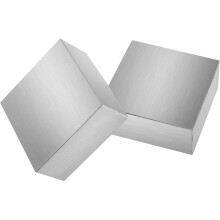 2 PCS Steel Bench Block 2-1/2 X 2-1/2 Inches, Square Flat Anvil Jewelers Tool Metal Bench Block for Jewelry Making