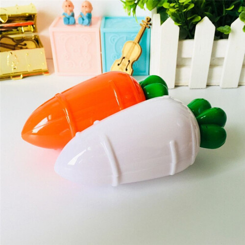 5pcs Transparent Easter Plastic Carrots Candy Box  Easter Gift Box Decorations D 2
