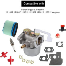 Carburateur voor Briggs & Stratton motoren 698055 690152 694203 121602 121607 121612, met filterpakkingen 697029 690610