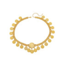 Geometric Gold Forehead Headwear With Tassels For Wedding And Use Travel