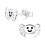 Cute Crabs 925 Sterling Silver Ear Studs 1