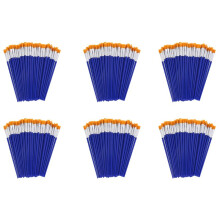 600x Flat Paint Brushes,Small Brush Bulk for Detail Painting,Nylon Hair Brushes Acrylic Oil Watercolor Fine Art Painting