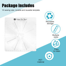 Folded Star Guide Template for Fabric, Printed Interfacing Templates Made for Use with Round or Square Folded Patterns