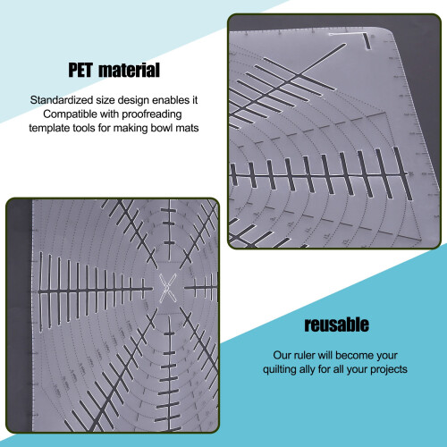 Folded Star Guide Template for Fabric, Printed Interfacing Templates Made for Use with Round or Square Folded Patterns 2