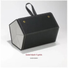 (Black 6Grid)Hanrafted Leather Glassecase With Multiple Slots And Soft Inner Storage Daily