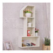 (white) zakka Wooden Storage Rack Wall Decoration Home Decoration