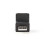 USB-A adaptér | USB 2.0 | USB-A samec | USB-A samice | 480 Mbps | Kulatý | Poniklovaný | PVC | Černá | Box 1