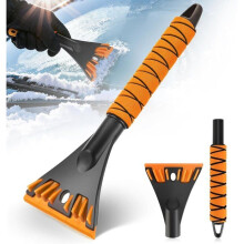 Auto-ijskrabber - SIGHTMARK - 32x13 cm - Afneembaar handvat - Stevig ABS - Oranje - Antislip