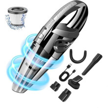 Handstofzuiger, 7000 PA, mini draadloze autostofzuiger, USB oplaadbare autostofzuiger, voor thuis, auto, kantoor