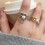 Tassels Open Rings Double Layer Adjustable Rings-Gold-color 8