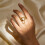 Tassels Open Rings Double Layer Adjustable Rings-Gold-color 9