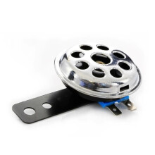 Universele 12V chromen claxon voor scooter, quad, motorfiets, bromfiets - Nieuw