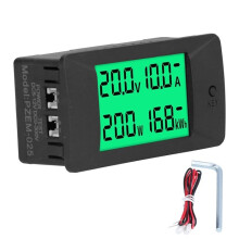 LCD-energiemeter met digitaal display, spannings- en stroommonitor, DC 5-12V voltmeter PZEM-025