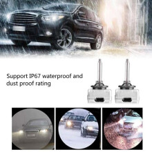 Xenon koplamp, 2 stuks D1S 6000K 35W universele aluminium xenon koplamp vervangingslampen voor auto's