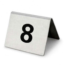 (1 to 25) 25 Pcs Stainless Steel Table Numbers Stable Base Multipurpose Number Sign For Restaurant Hotel Cafe_w