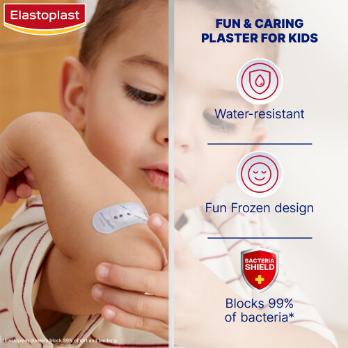 Elastoplast Elastoplast Disney Frozen Plasters, Assorted Sizes (20 Pieces), Coloured, First 1