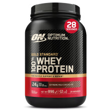 Optimum Nutrition 100% Gold Standard Whey Protein Powder, 24g Protein, Extreme M