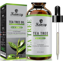 Kanzy Tea Tree Oil, Skin Remedy 60ml - Treatment for Hair, Face & Nails Natural Vegan Tea Tree Oil