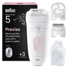Braun Silk·épil 5 Epilator for Women, 5-060, Flamingo Pink - Wet & Dry Hair Remo