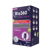 Natures Aid Bio360 Kidz Pro-5 Daily Microbiotic Powder 90g for Children 12 Month