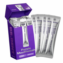 DR.DENT Purple Mouthwash for Teeth Whitening - Color Correcting Mouthwash Sachet