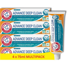 Arm & Hammer Advance Deep Clean Toothpaste, Deep Cleaning, 4 x 75ml